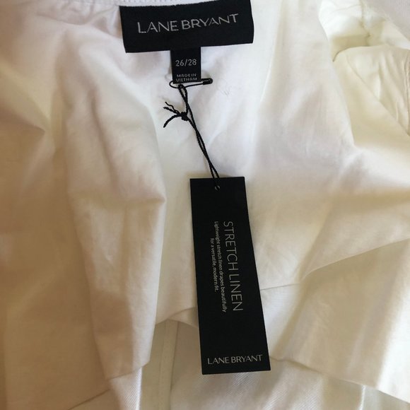 New Lane Bryant Drape Front Long Vest Jacket Cloth Tie Belt Plus Size 26/28 - Picture 5 of 6